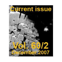 Current Issue: Vol 60/2 December 2007